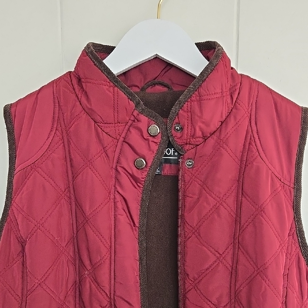 Weatherproof 1948 Women's Quilted Burgundy Vest Size L - Picture 13 of 13